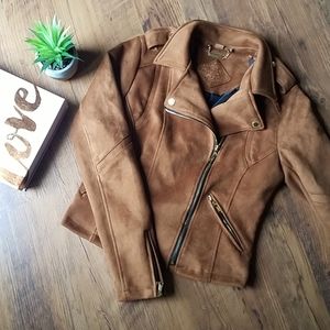 💕 Jou Jou Small Camel Moto Jacket